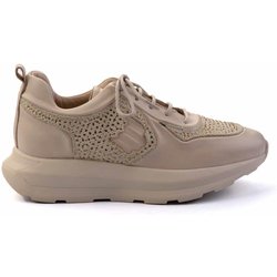 Bambi Cremefarbener Sneaker Aus Echtem Leder – K 01480111103 für Damen - 38