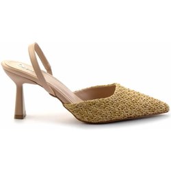 Bambi Beige Stroh Klassische Schuhe Mit Absatz K 01192120328 für Damen - 39