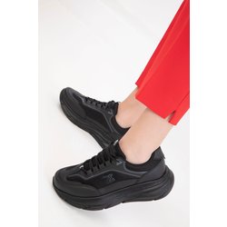 SOHO Schwarz-schwarzer Sneaker für Damen - 40