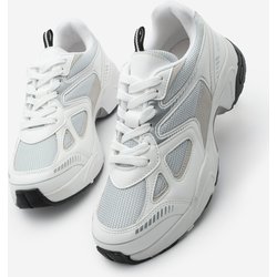 Marjin Sneaker Dicke Sohle Schnürung Mesh Detaillierte Turnschuhe Yuvez Weiß für Damen - 37