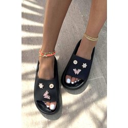Bambi Schwarze Gel-hausschuhe 59 für Damen - 37