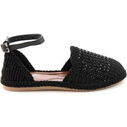 Bambi Schwarze Gestrickte Espadrille K 01823170716 für Damen - 40