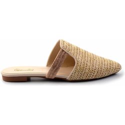 Bambi Beige Hausschuhe 28 für Damen - 38