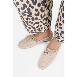 Shoeberry Tinkera Beige Wildleder-ballerinas für Damen - 37