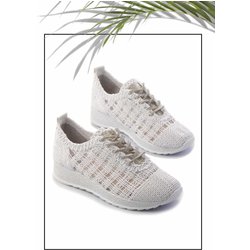Bambi Weiß Sneaker 16 für Damen - 37