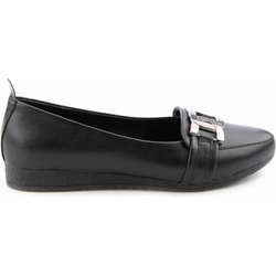 Bambi Schwarz Loafer Schuhe K 01823020609 für Damen - 36