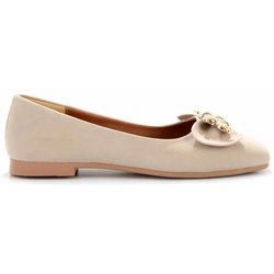 Bambi Beige Nubuk Loafer Schuhe K 01641121401 für Damen - 37