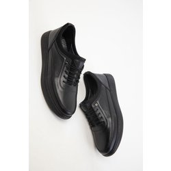 SOHO Schwarzer Sneaker Aus Echtem Leder für Herren - 40