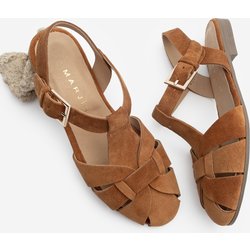Marjin Leder Knöchelriemen Schnalle Outrunner Geschlossen Casual Sandalen für Damen - 36