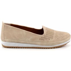 Bambi Beigefarbene Ballerinas Aus Nubukleder 01348065201 für Damen - 36