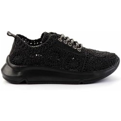 Bambi Schwarz Gestrickte Freizeitschuhe K 01792015316 für Damen - 37