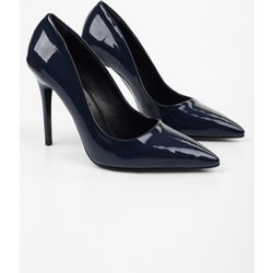 Shoeberry Nakou Marineblauer Lackleder-stiletto - 37