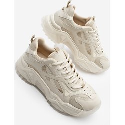 Marjin Pizen Beige Sneaker – Sportschuhe Mit Dicker Sohle Und Schnürung für Damen - 37