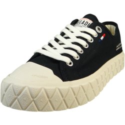 Palladium High Sneaker Palla Ace Cvs Org Low Top 74447-053-m Schwarz Black/whtcapgrey Leinen - 38