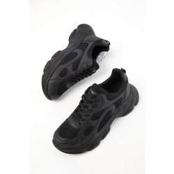 SOHO Schwarz-schwarzer Sneaker für Damen - 38