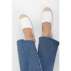 Shoeberry Ziles White Skin Espadrille für Damen - 37