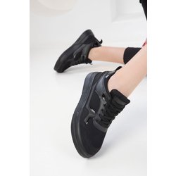 SOHO Schwarz-schwarzer Sneaker für Damen - 40