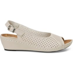 Polaris 162750 .z5fx Beige Flache Sandalen für Damen - 36