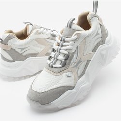 Marjin Weißer Mizon-sneaker – Mehrteilige Sportschuhe Mit Dicker Sohle Und Schnürung für Damen - 36