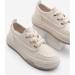 Marjin Sneaker Schnürer Leinen Sneakers Rotvi Ecru für Damen - 38