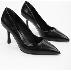 Shoeberry Vague Black Skin Stiletto - 39