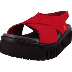 ART Komfort Sandalen Brighton 1574 Rot Red Leder Mit Softlight Fußbett für Damen - 36