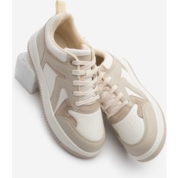 Marjin Aryan Beige Sneaker Hohe Sohle Sneakers für Damen - 40