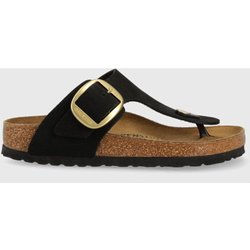 Birkenstock Gizeh Nu-hausschuhe Mit Großer Schnalle -schwarz - 41