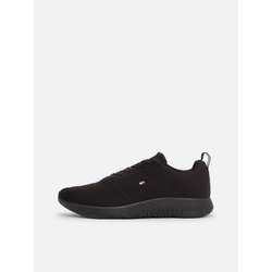 Tommy Hilfiger Schwarze Sneakers Corporate Knit Rıb Runner für Herren - 41