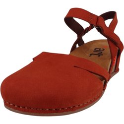 ART Komfort Sandalen I Live Keil 1931 Orange Dark Orange Leder Mit Softlight Fußbett für Damen - 36
