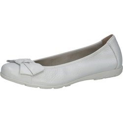 Caprice Ballerina G-weite 9-22153-42 Weiß 105 White Deer Leder Mit Cap Airmotion & Cap Airmotion für Damen - 37