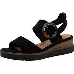 Tamaris Sandalen 1-28206-42 Schwarz 007 Black Uni Leder für Damen - 38