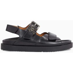 Tommy Hilfiger Sandalen Aus Schwarzem Leder – Fw0fw07736bds für Damen - 39