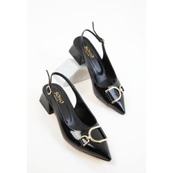 SOHO Klassische Schuhe Mit Absatz Aus Schwarzem Lackleder für Damen - 36