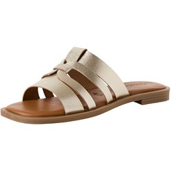 Tamaris Sandalen 1-27103-42 Goldfarben 933 Light Gold Leder Mit Touch-it für Damen - 41