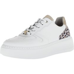 GABOR Low Sneaker Low Top G-weite 66.485 Weiß 52 Weiss/puder Leder für Damen - 40,5