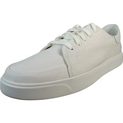 Timberland Low Sneaker Emerson Street Low Top Tb0a6cqqet7 Weiß White Canvas Leinen für Herren - 43