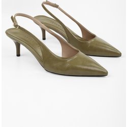 Shoeberry Stiletto „estelle Oil Green Skin“. - 40