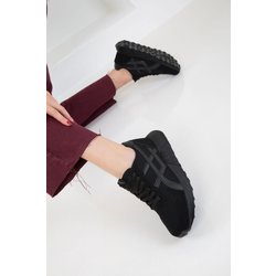 SOHO Schwarz-schwarzer Sneaker für Damen - 40