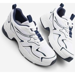 Marjin Sneaker Dicke Sohle Schnürer Mehrteilige Sneakers Asvora Marineblau für Damen - 38