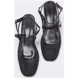 TRENDYOL SHOES Schwarze Mesh Mary Jane Klassiker-schuhe Mit Absatz für Damen - 36