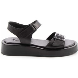 Bambi Sandalen Aus Schwarzem Leder 03 für Damen - 40