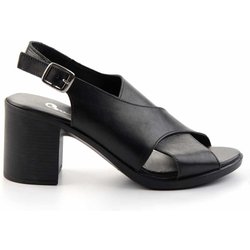 Bambi Klassische Schuhe Mit Absatz Aus Schwarzem Leder 03 für Damen - 38