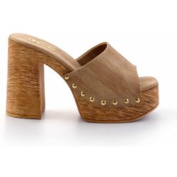 Bambi Nerzfarbene Hausschuhe 01 für Damen - 37