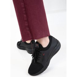 SOHO Schwarz-schwarzer Unisex-sneaker - 38