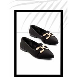 Bambi Schwarze Ballerina Ballerina K 01473010038 für Damen - 36