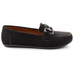 Bambi Schwarz Wildleder Loafer Schuhe K 01778166502 für Damen - 38