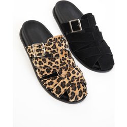 SOHO Schwarze Wildleder-hausschuhe für Damen - 36