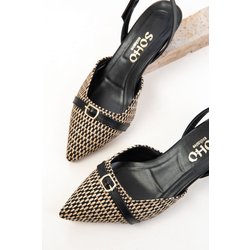 SOHO Schwarz-beige Klassische Schuhe Mit Absatz für Damen - 36