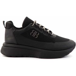 Bambi Schwarzer Sneaker In Platin 22 für Damen - 36